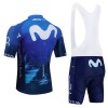 Cykeltøj + Cykelshorts 2024 Movistar Team Blå